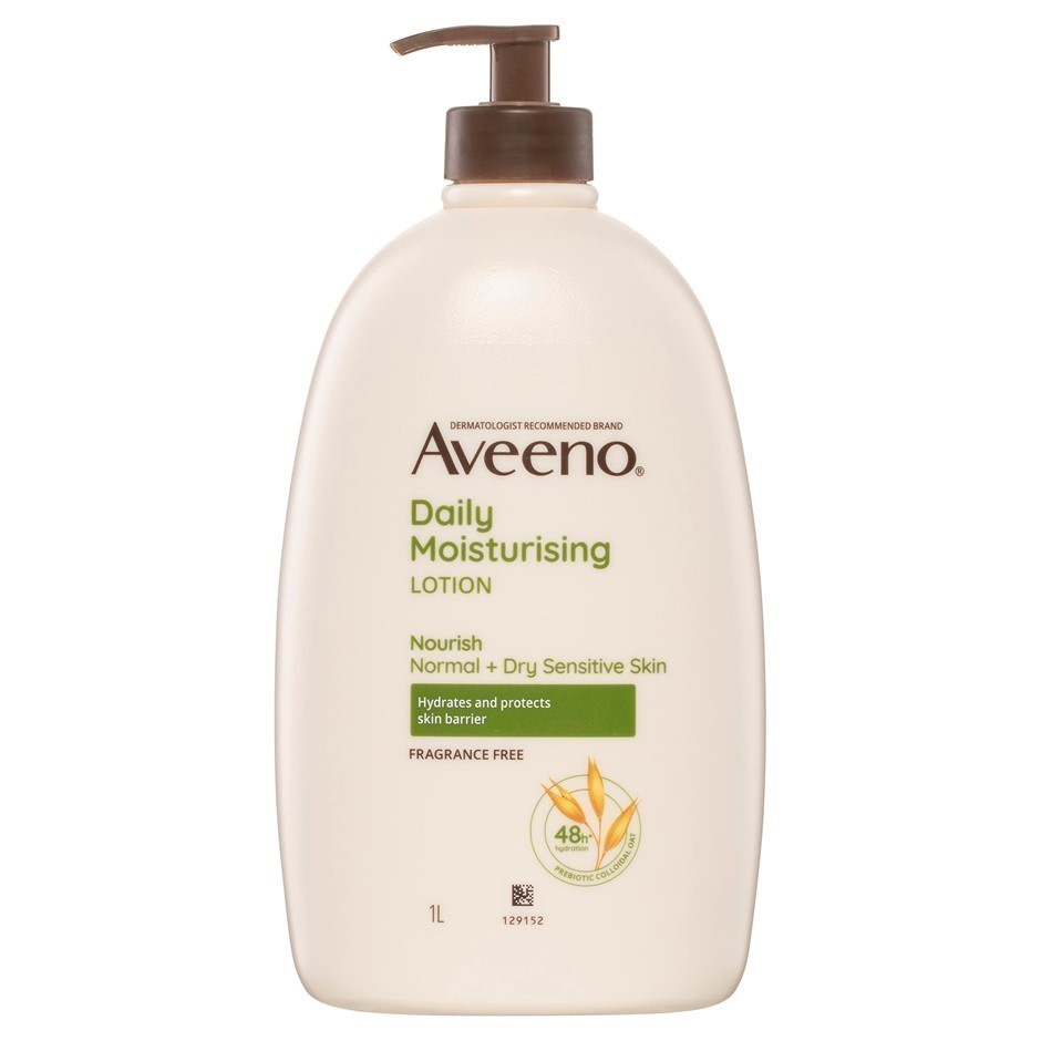 2 x AVEENO Daily Moisturising Lotion, 1L, 129152.