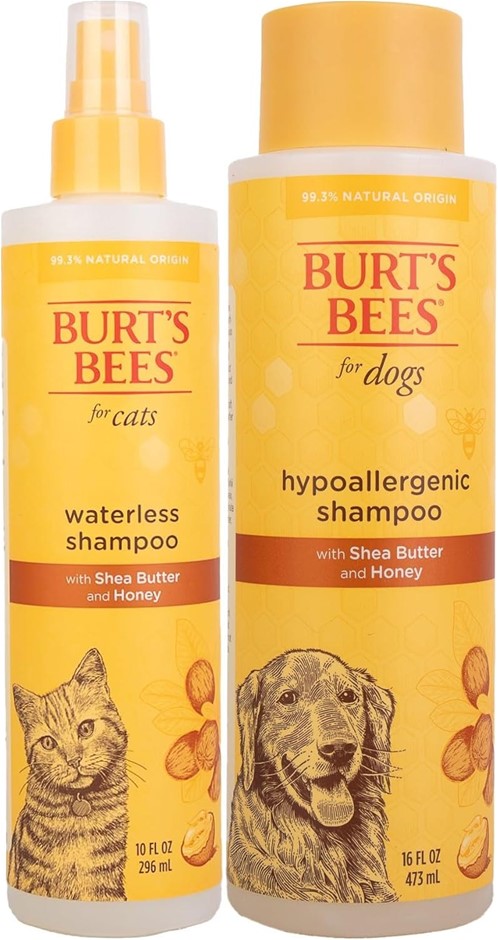 BURT'S BEES Pet Care: Waterless Cat Grooming Spray 295ml & Hypoallergenic D