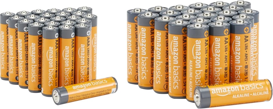 AMAZON BASICS 48 Count AA & AAA High-Performance Batteries Value Pack - 24