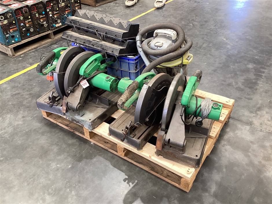 Hitachi Drop Saws and Assorted Workshop Items