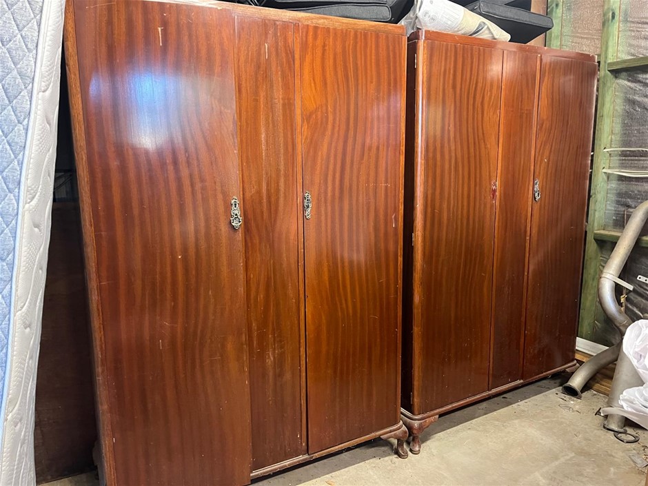 Timber Wardrobes - Qty x 7