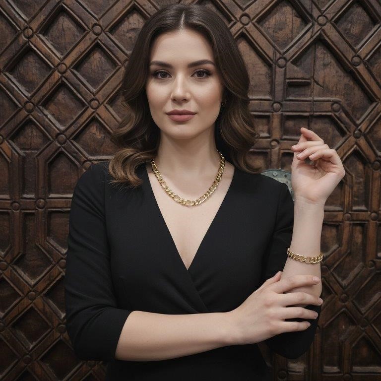 18KGold-filled/Italy Stamped Set   Solid Heavy Yellow Gold Filled  Chain