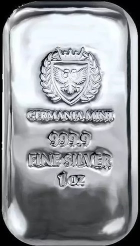 1 Ounce Germania Silver Bar Proof like
