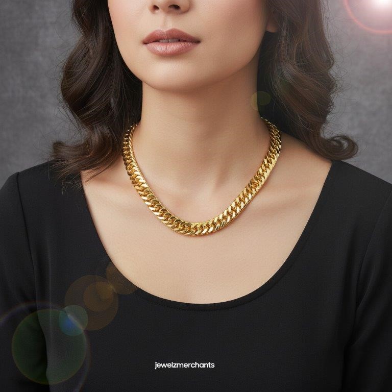 18KGF/ITALY Solid Yellow Gold Filled Chain (stamped 18KGF/ITALY)-55cm