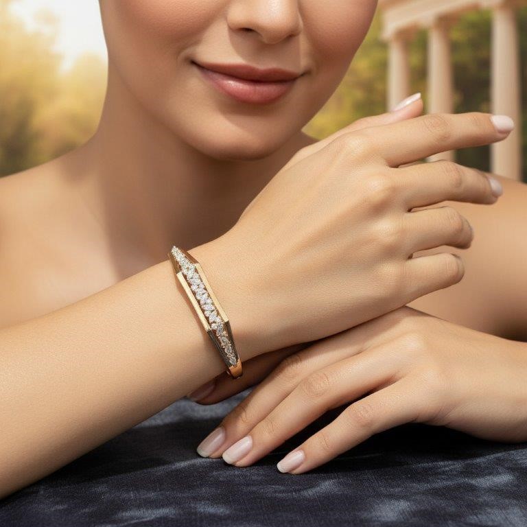 24k Solid Gold Filled Bangle -(Stamped 24k)