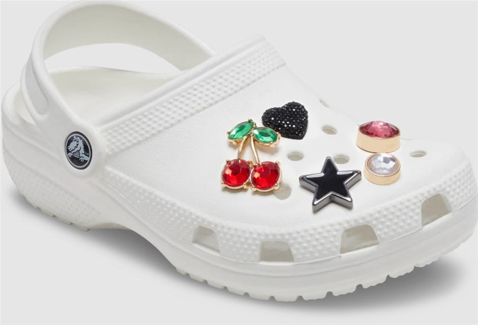 CROCS Jibbitz Elevated Metal and Jewel Shoe Charms, Good Mix Elevated Shoel