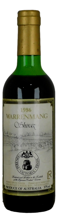 Pyrenees Wines Warrenmang Shiraz 1986 (1x 375mL)