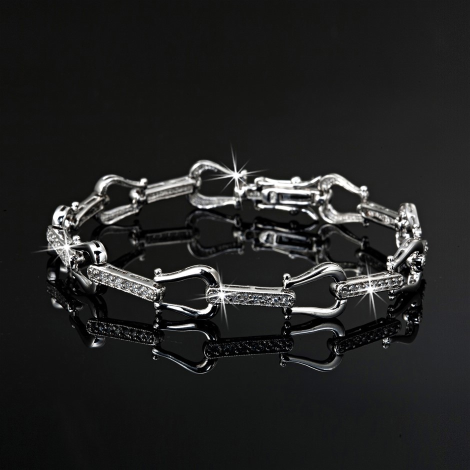 Classic 7 Inch Bracelet Featuring 50 Crystals by Swarovski