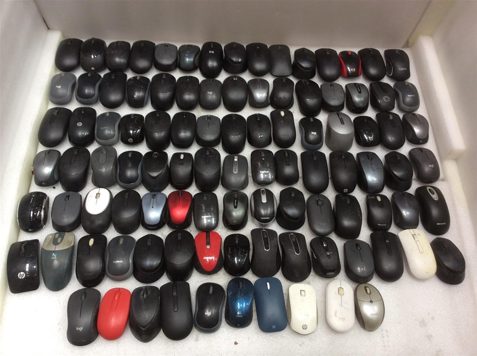 Mixed Brand Wireless Computer Mice (Lot of 100)