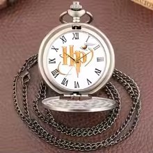 Retro Flip Quartz Watch Men's & Women's Hanging Chain Clothing Accessories