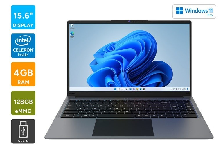 KOGAN Atlas E700 15.6" USB-C Laptop with Windows 11 Pro (128GB). Buyers No
