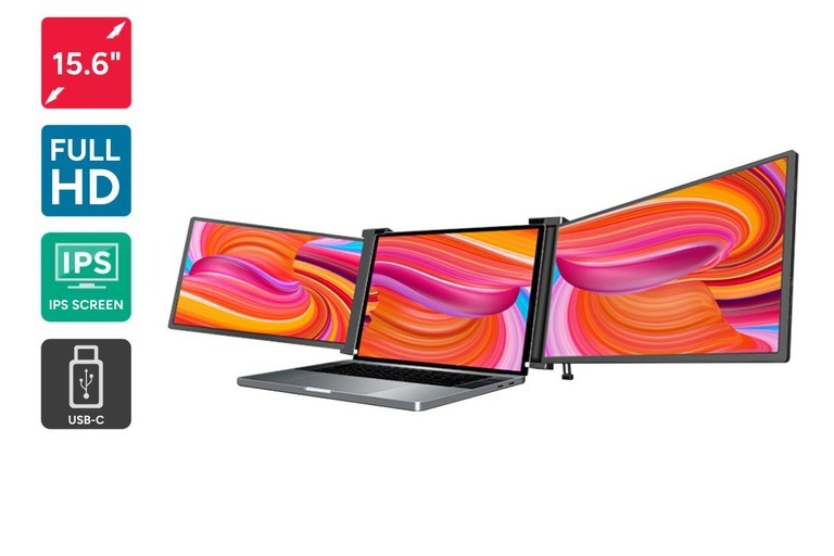 KOGAN XPRESSO 15.6 FULL HD PRO DUAL SCREEN TRI-FOLD PORTABLE MONITOR FOR 15