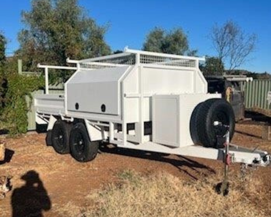 2024 Custom Heavy Duty Off Road Flat Deck Trailer