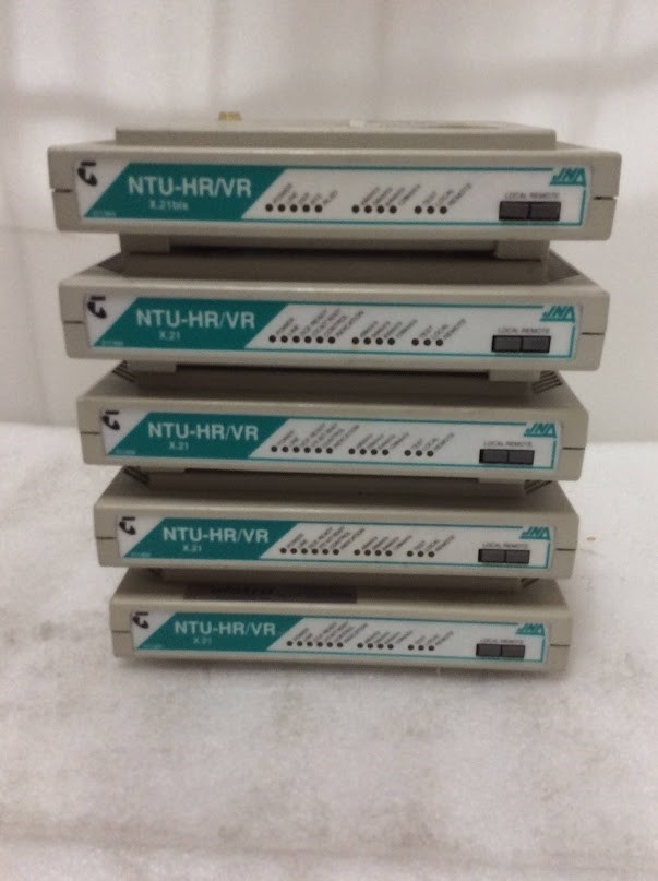 JVN NTU-HR/VR X.21 Network Termination Units (Lot of 5)
