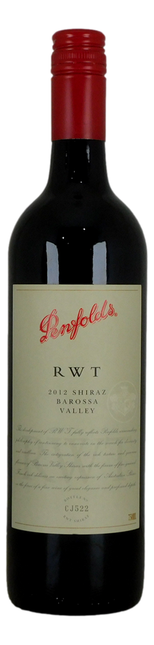 Penfolds RWT Shiraz 2012 Bottle No CJ522 (1x 750mL), Barossa Valley, SA.