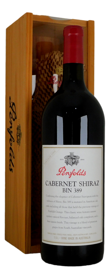 Penfolds Bin 389 Cabernet Shiraz 1998 (1x 1.5L) SA.