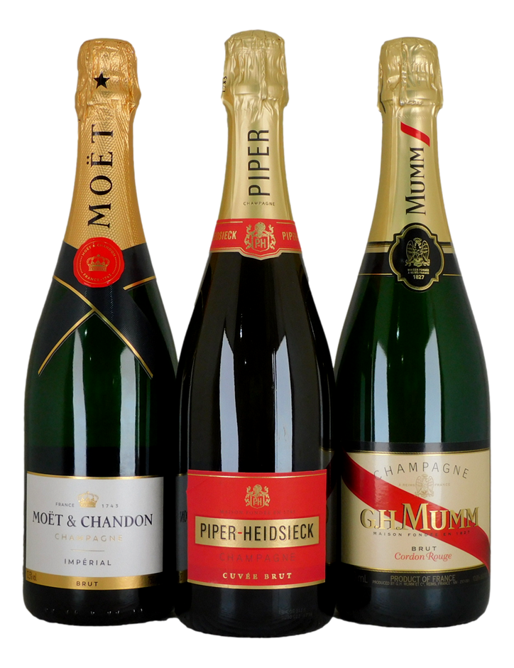 Pack of Assorted French Champagne NV (3x 750mL)