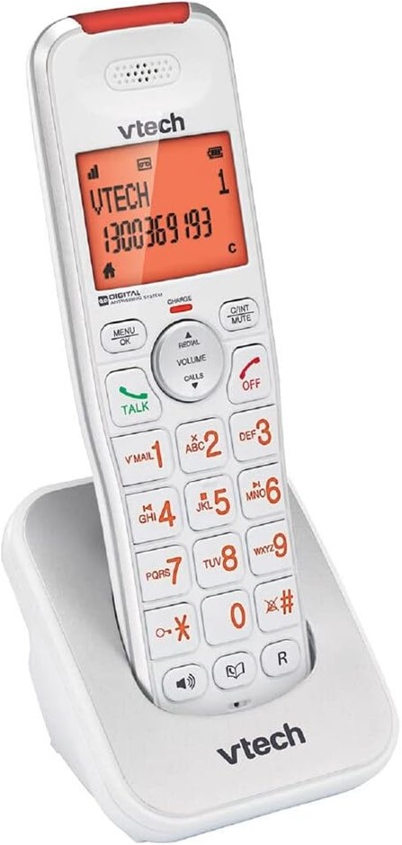 VTech 20150 DECT Cordless Handset - White (Requires VTech Voice Comms Bridg