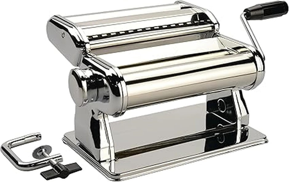 AVANTI Stainless Steel 180 mm Pasta Making Machine, Silver. NB: Minor Use.