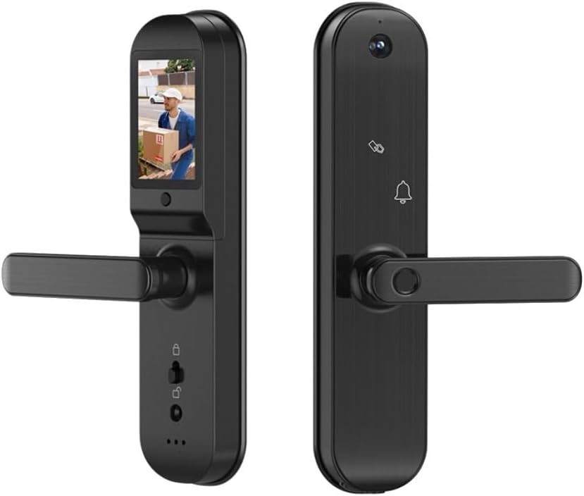 KOGAN SmarterHome™ Wi-Fi Fingerprint Video Smart Lock with Monitor.  Buyers