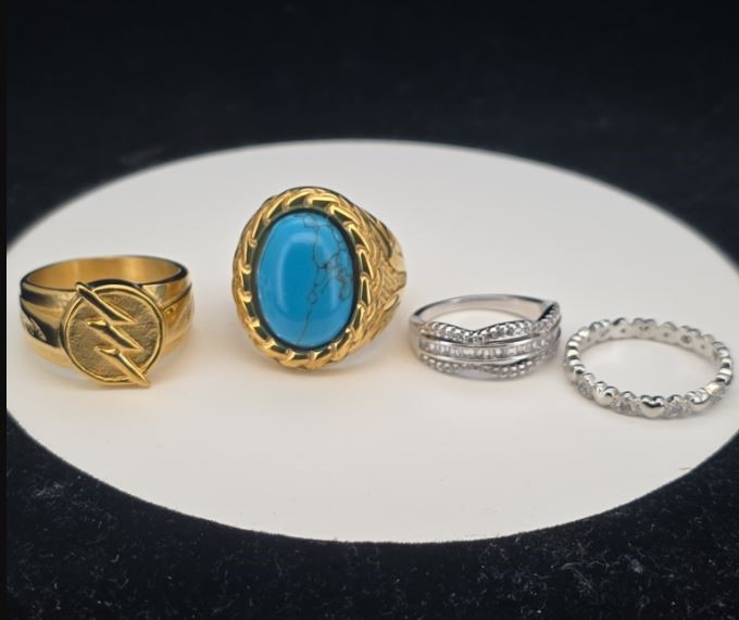 18K Gold-Plated Mixed lot of 4 Items