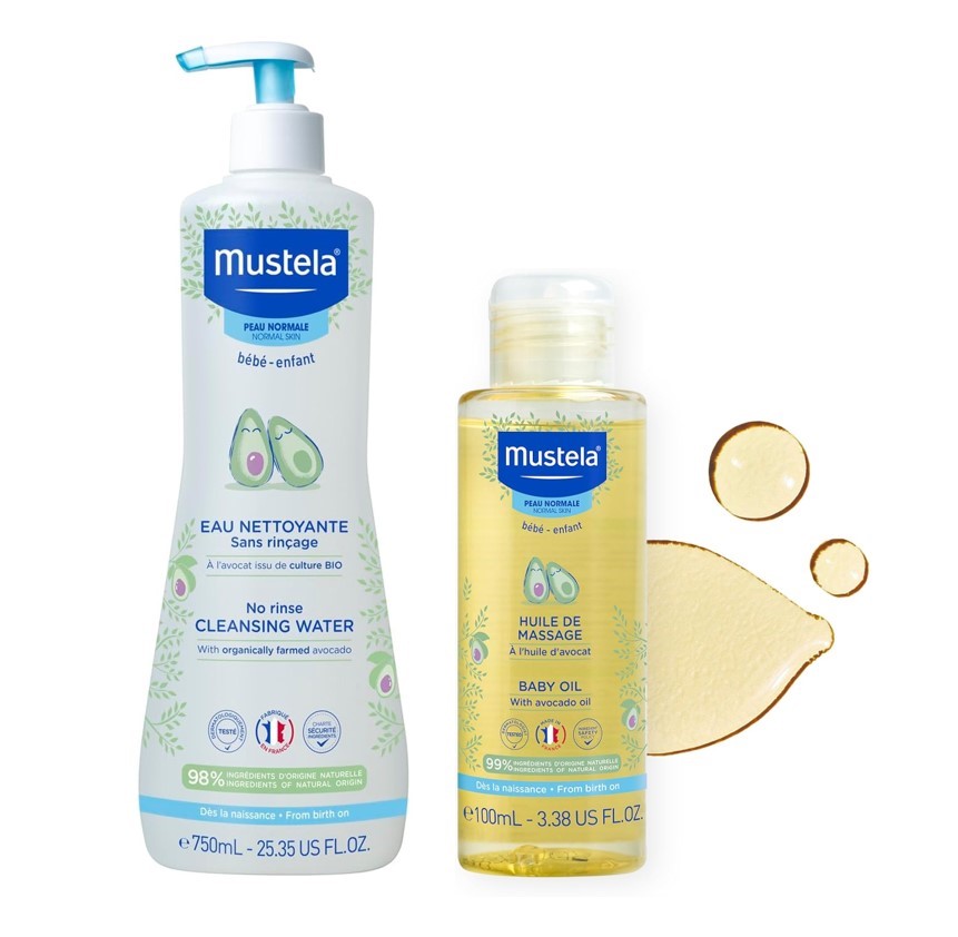2 x Assorted MUSTELA Baby Products For Normal Skin, Comprising: 1 x No Rins