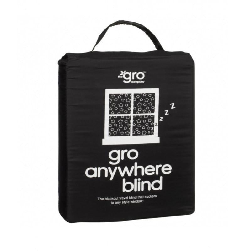 GRO ANYWHERE Portable Blackout Blind, Colour: Black, Large 130 x 198cm