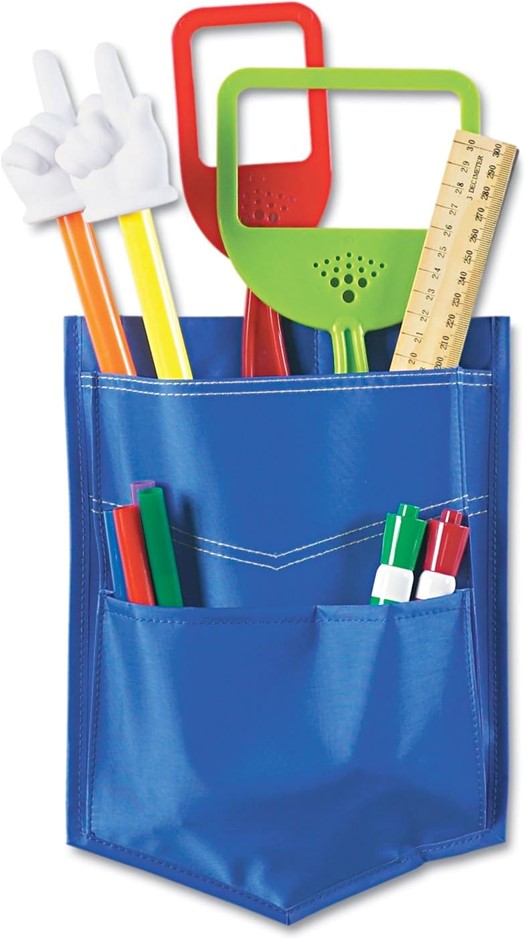 LEARNING RESOURCES - Magnetic Whiteboard Storage Pocket - 2 Piece Organizer