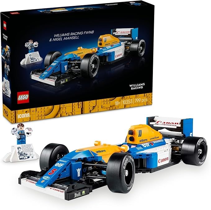 LEGO Icons Williams Racing FW14B & Nigel Mansell F1, 10353.