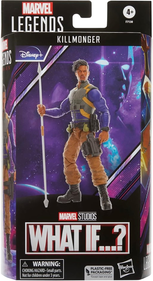 2 x Marvel Legends Series Killmonger, What If? 6-Inch Collectible Action Fi