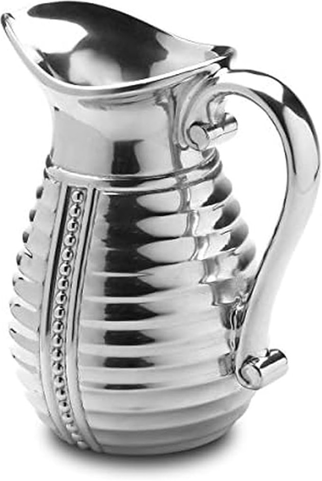 WILTON ARMETALE Flutes and Pearls Beverage Pitcher, 2-Quart
