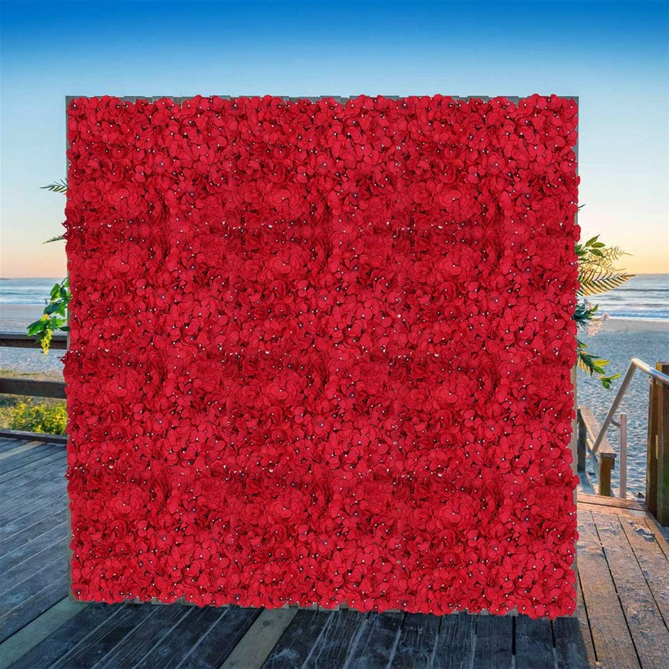 WEDDECOR Artificial Hydrangea Flower Wall Panels Fake Flower Wall Dã©Cor fo