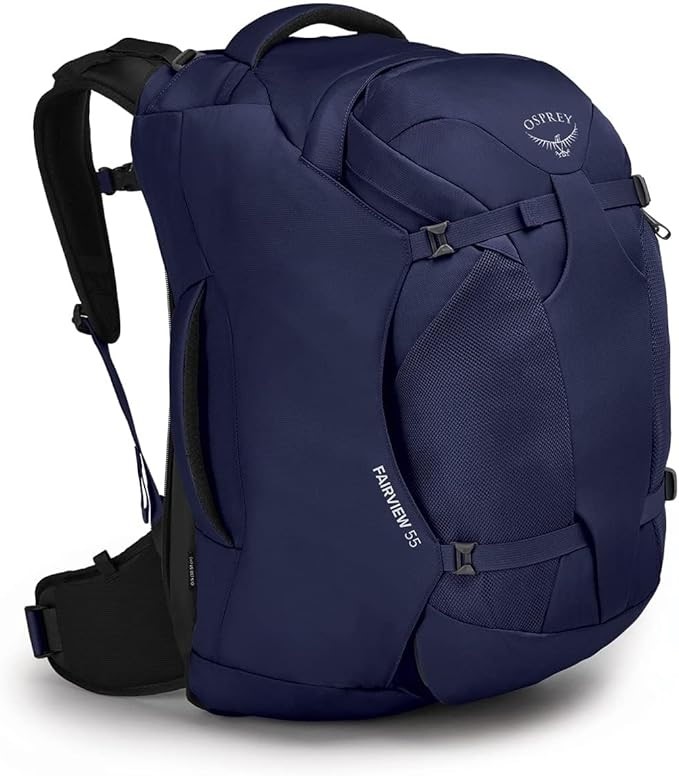 OSPREY Backpack, Fairview 55 Litre, Winter Night Blue.