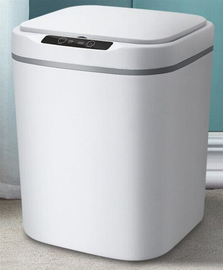 12L White Smart Trash Bin Automatic Motion Sensor, 8621.