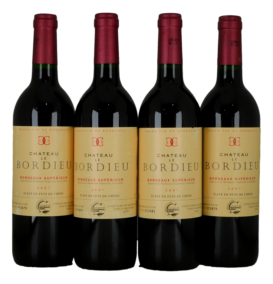 Chateau Le Bordieu 2007 (4x 750mL), France