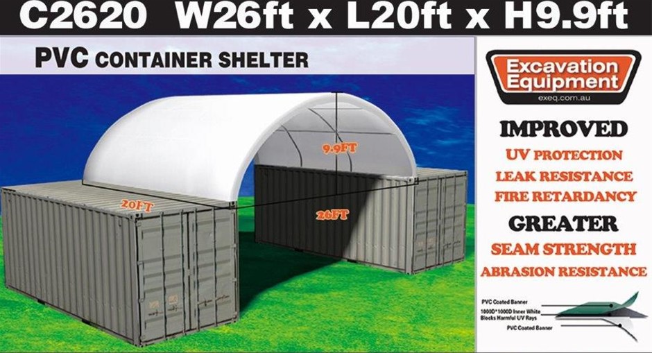 Heavy duty 20ft Container Shelter (Unused)