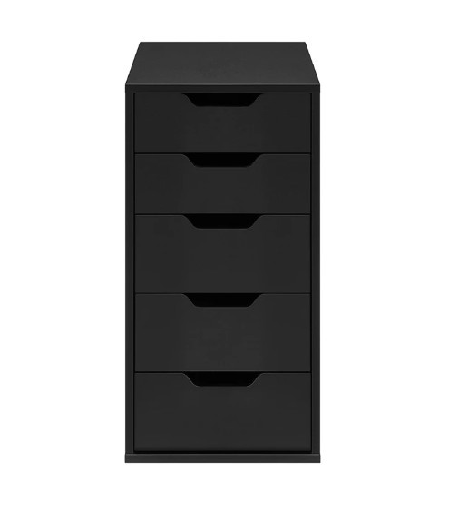OVELA Alice Office Drawers, 36 x 58 x 70cm, Black.