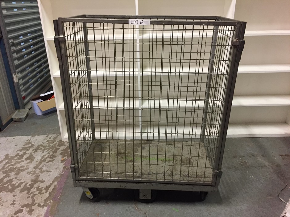 Removalist Cage with 6 Wheel Base and Removable Front