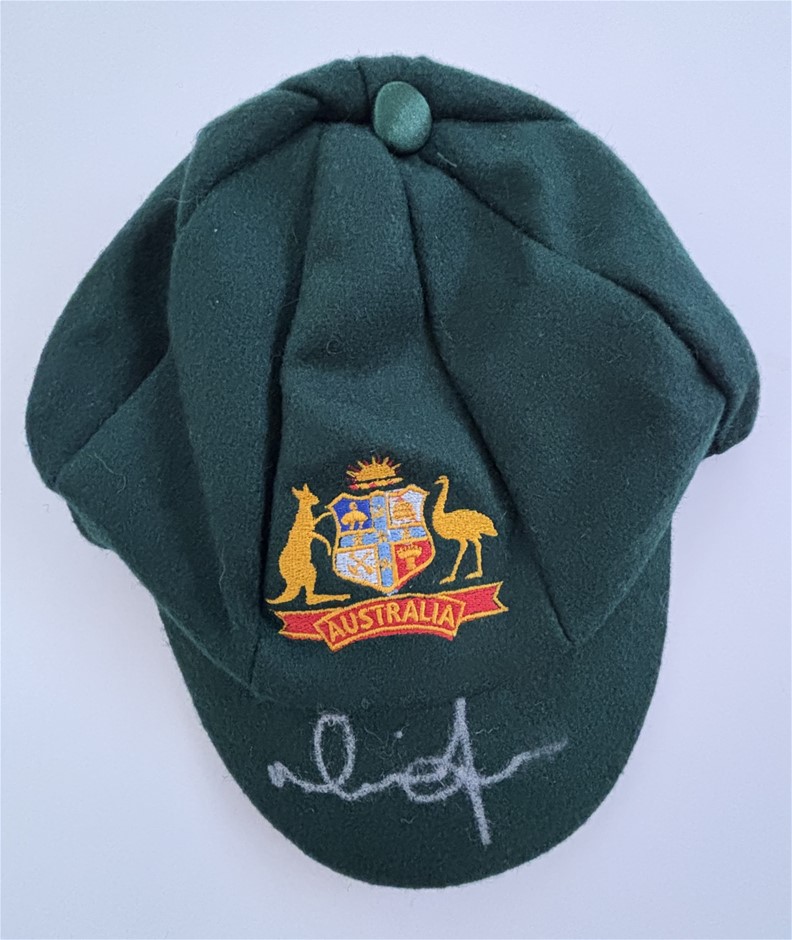 MITCHELL JOHNSON SIGNED CRICKET TEST CAP
