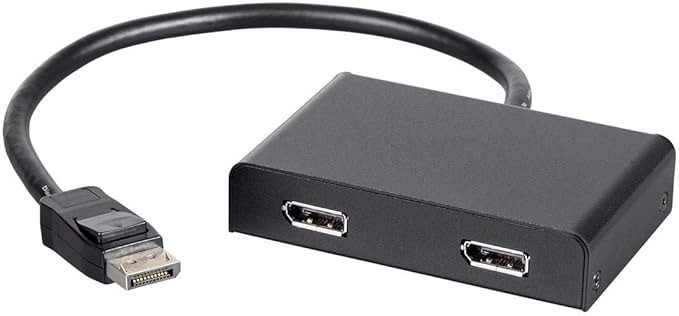 Monoprice 2-Port DisplayPort 1.2 to DisplayPort Multi-Stream Transport (MST