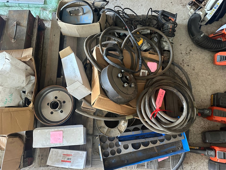Pallet of Assorted Tools and Spare Parts