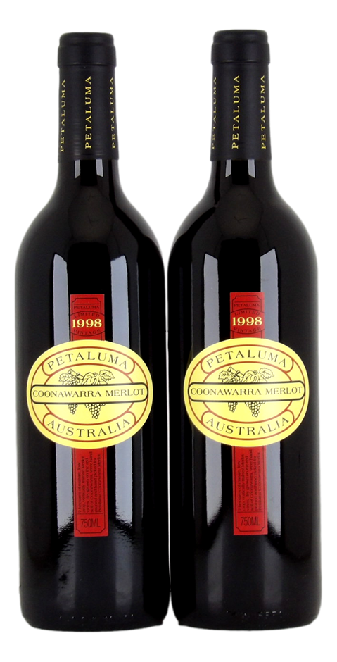 Petaluma Merlot 1998 (2x 750mL), Coonawarra 5* Prov
