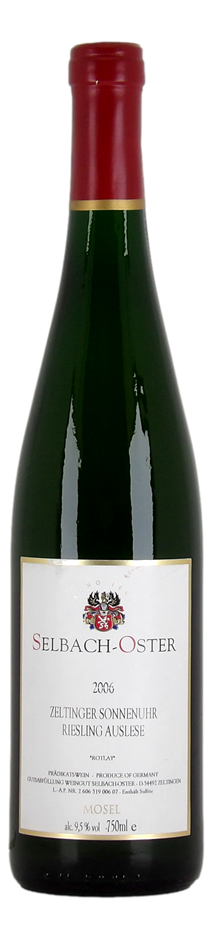 Selbach-Oster Zeltinger Sonnenuhr Rotlay Riesling-Auslese 2006 (1x 750mL),