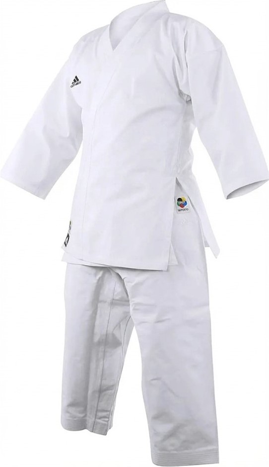 ADIDAS Unisex Karate Gi Suit Uniform, Size 160cm, White, (K220C).