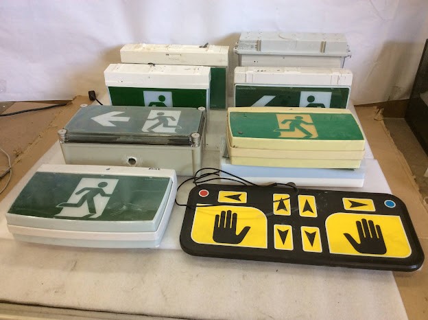 Mix Brand and Model Emergency and Exit Lighting (Lot of 8)