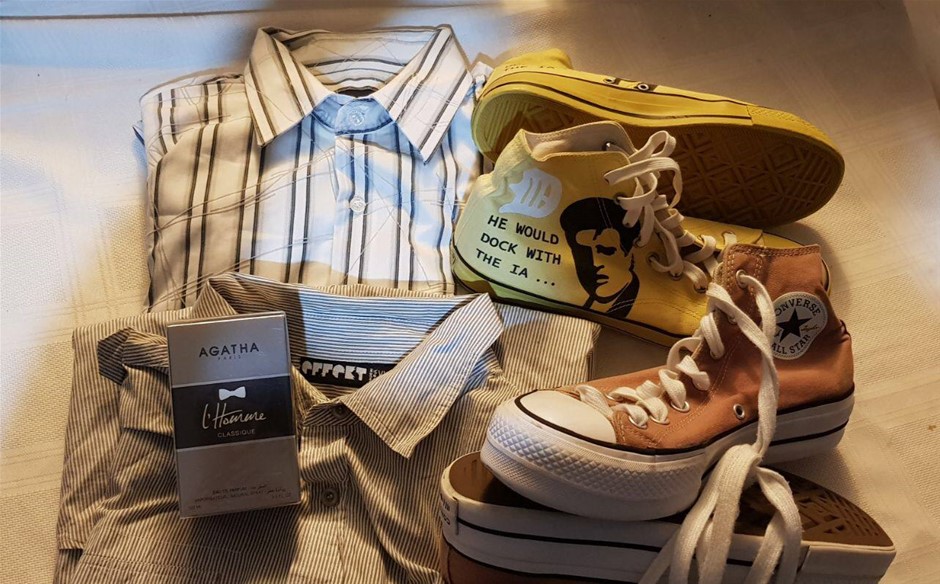 Agatha Paris Parfum w/ branded Shoes & Polos all minor use as New. Others