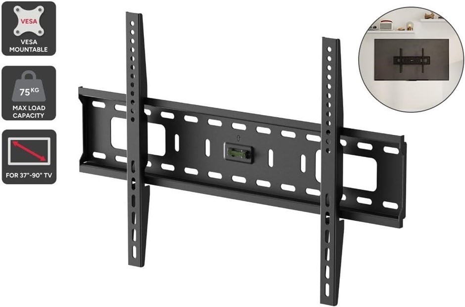 KOGAN Fixed TV Wall Mount for 37" - 90" TVs - KATVPLB90LA.