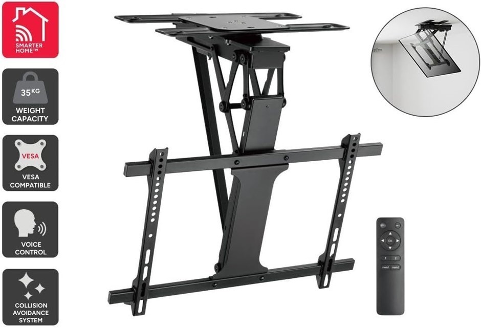 KOGAN SmarterHome™ Motorised Flip Down TV Ceiling Mount for 32'' - 75'' TVs