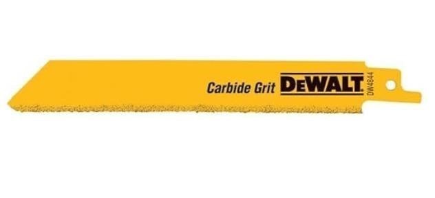 2 Packs of 5 x DeWALT Abrasive Carbide Grit Reciprocating Saw Blade, 8 Inch