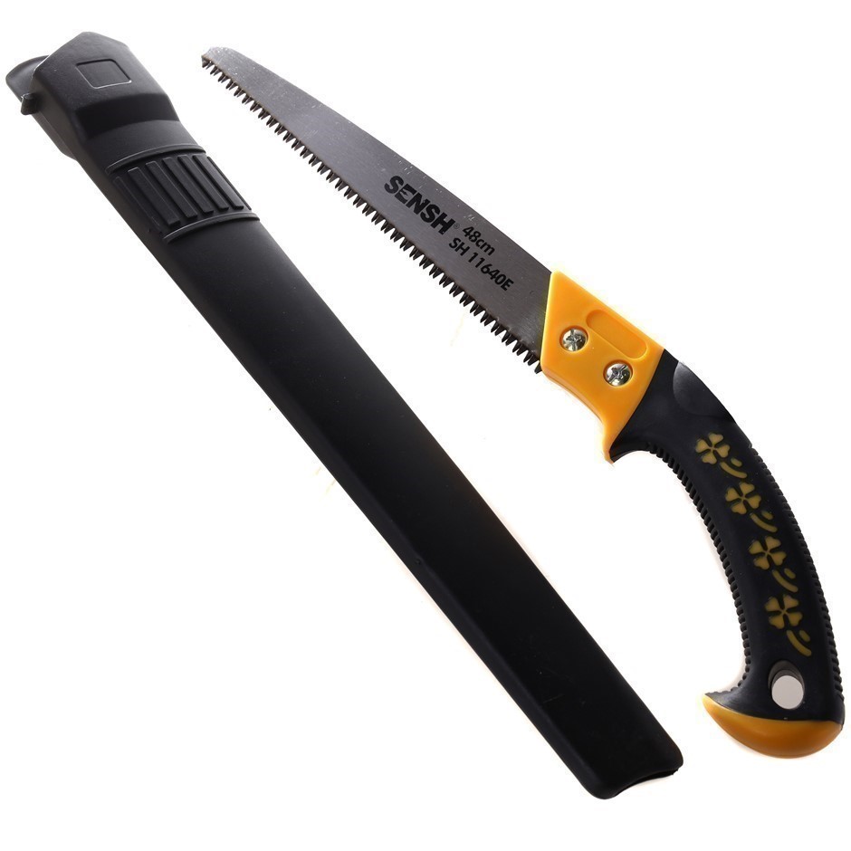 2 x SENSH Hand Prunning Saws 65mm with 3 x Cutting Edges and Saw Sleeve.